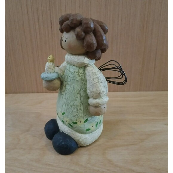 Prayer Angel of Courage Holding Candle Resin Figurine "I said a prayer for you" - Picture 2 of 8